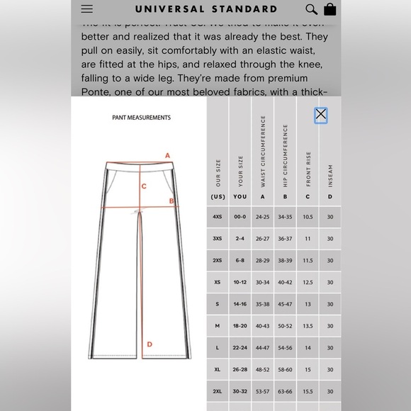 Universal Standard | Black Pants with Side Stripes 2XL Ponte - Picture 11 of 11